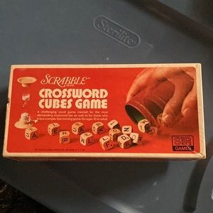 VTG 1976 Scrabble Crossword Cubes Game
